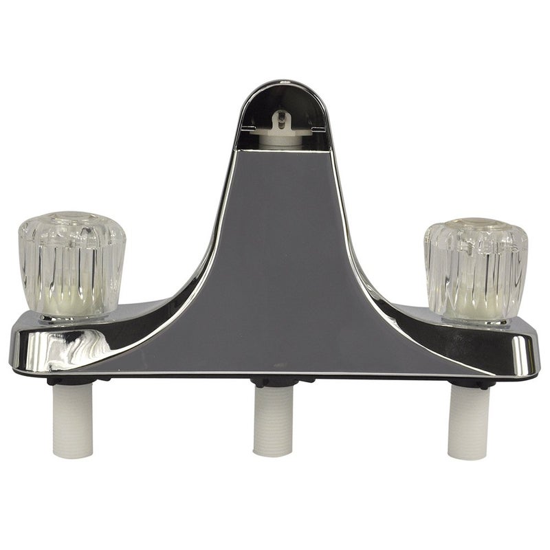 Danco Mobile Home RV Tub Shower Center-Set Faucet, 8 inch, 2-Handle, Chrome with Clear Acrylic Handles (33156X) - Image 4