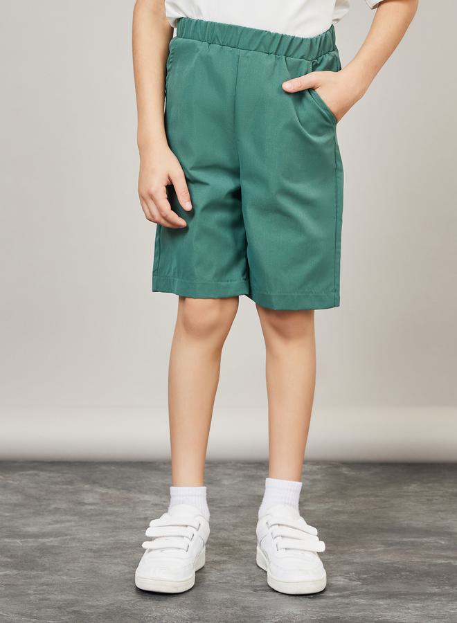 Styli Colorblock Print T-Shirt with Short Sleeves & Shorts Set - Image 4