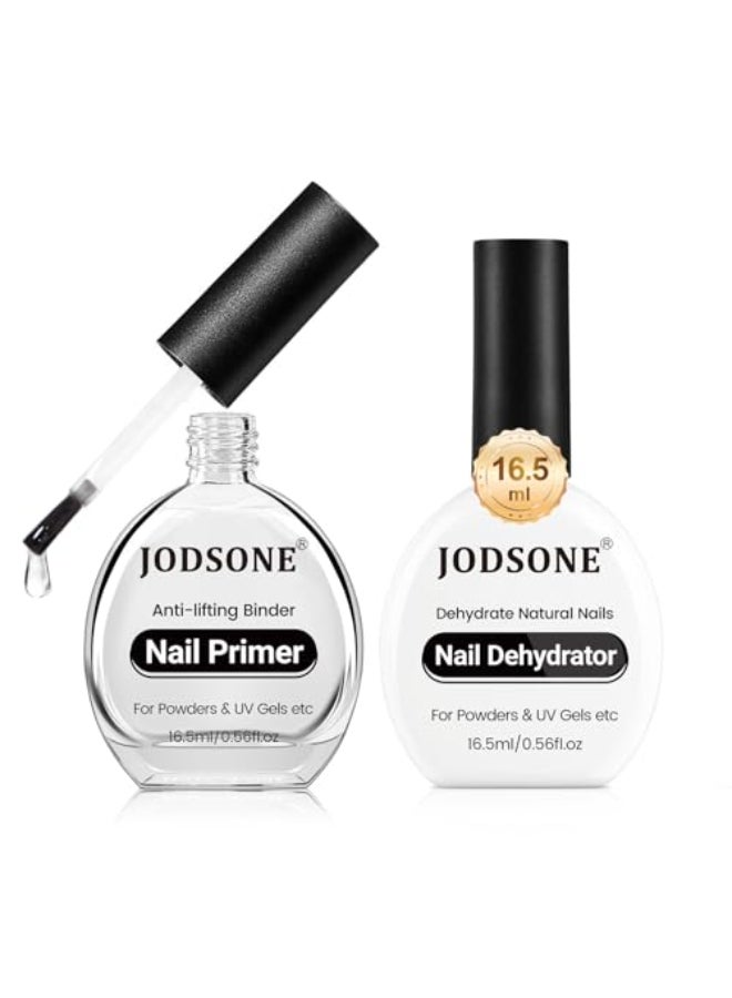 JODSONE 2Pcs 165ml Nail Dehydrate And Nail Primer For U V Gels Superior Bonding Professional Salons Set DIY Art Design Long Lasting Gift - Image 1