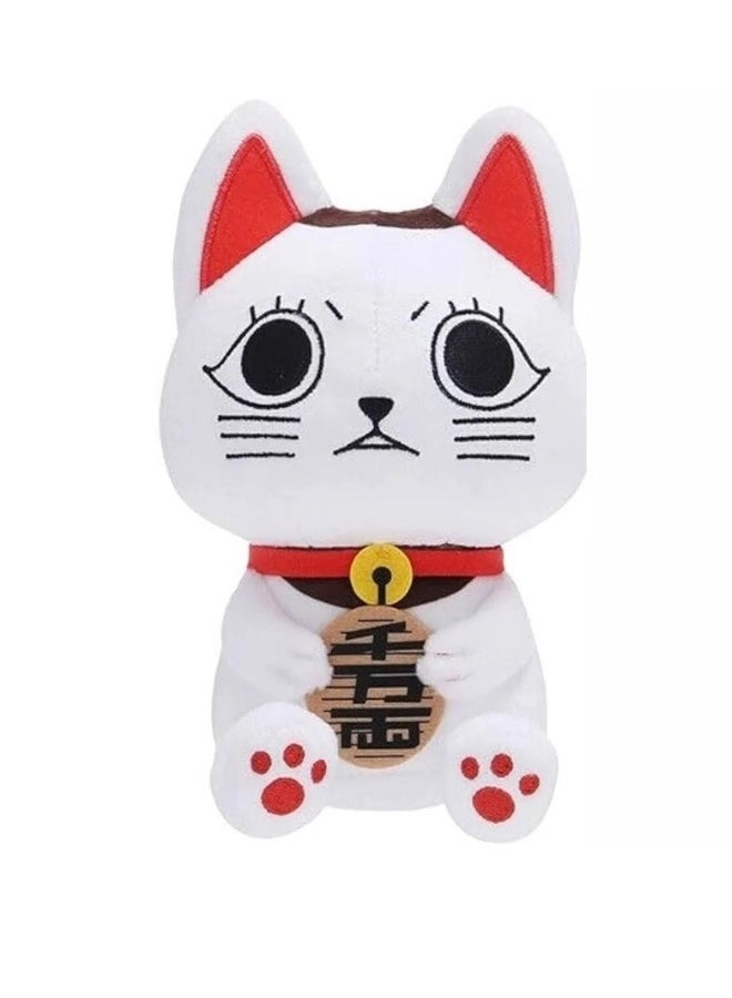 New Dandadan Anime Peripheral Plush Toy Turbo Granny Lucky Cat Doll (30cm)