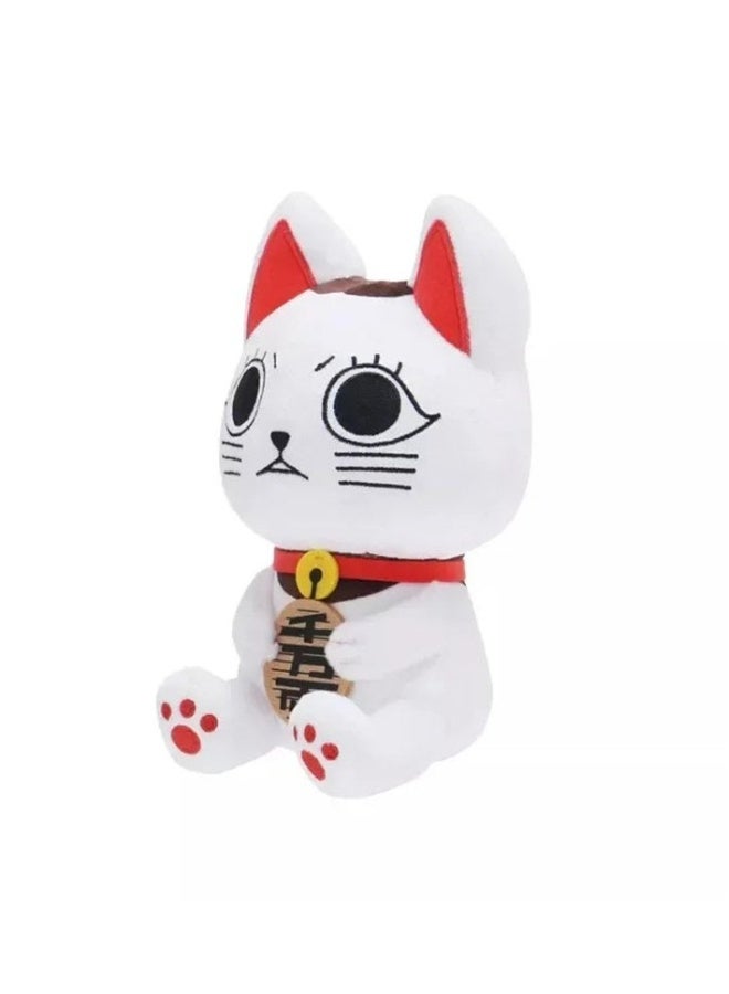 New Dandadan Anime Peripheral Plush Toy Turbo Granny Lucky Cat Doll (30cm)