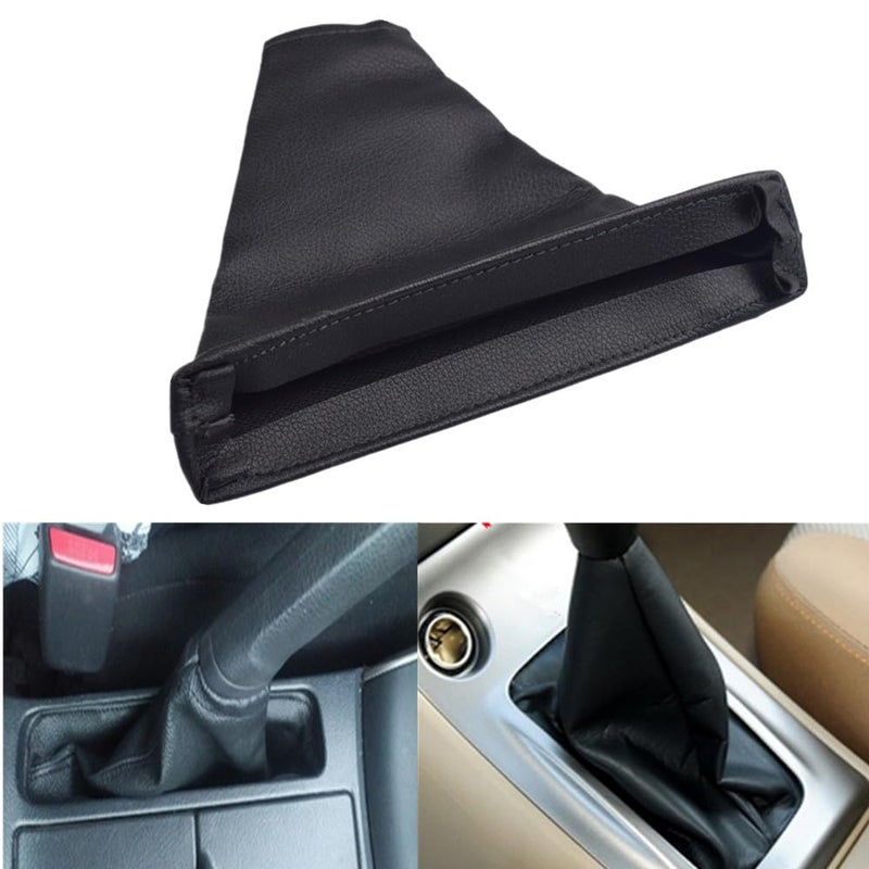 Kakulkomen Car Shift Gear Stick Parking Handbrake Cover Manual Shift Boot Cover Black Leather Boot Cover Case for toyota CoRolla 2007 2008 2009 2010 2012 2013 Handbrake Cover