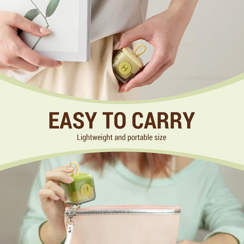 SWIUKPHE Easy lifting build Mini Lint Roller, Washable Sticky Roller, Reusable Lint Remover, Portable Pet Hair Remover for Clothes, Travel Household (Green) Strong durable raw material - Image 5