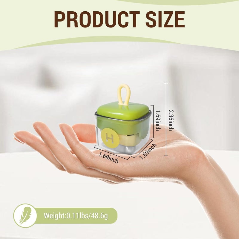 SWIUKPHE Easy lifting build Mini Lint Roller, Washable Sticky Roller, Reusable Lint Remover, Portable Pet Hair Remover for Clothes, Travel Household (Green) Strong durable raw material - Image 4