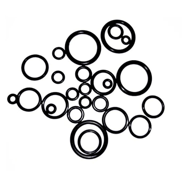 GENERASIS Generasis 36 Pcs ORing Kit 322mm with 18 sizes 2 pcs each Nitrile Rubber Metric O Ring for Seal Hydraulic Plumbing Auto sealing oil Resistant Hydraulic compressor Car Cycle Tap Gasket  - Image 1