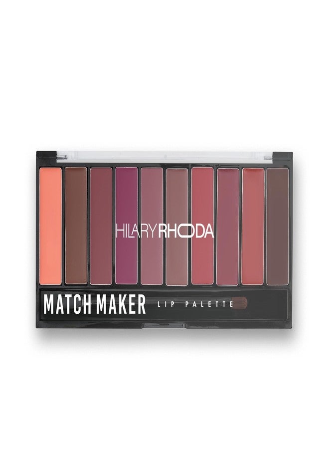 Hilary Rhoda Match Maker Lip Palette | Lip Palette for Women | Waterproof & Matte Finish | Lip Palettes for Every Occasion | Infused with Shea Butter & Vitamin E - 12g (Mood Changer - Shade 01) - Image 1