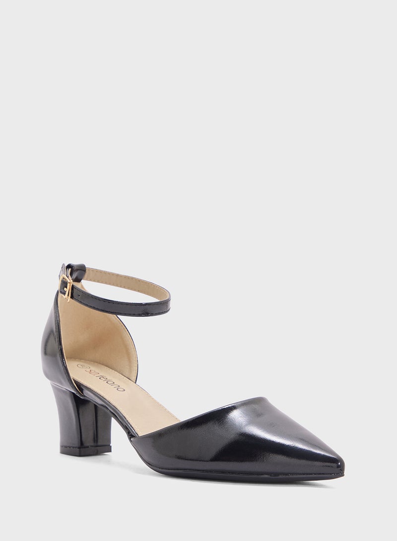SD.Felano Block Heeled Ankle Strap Pump  - Image 2