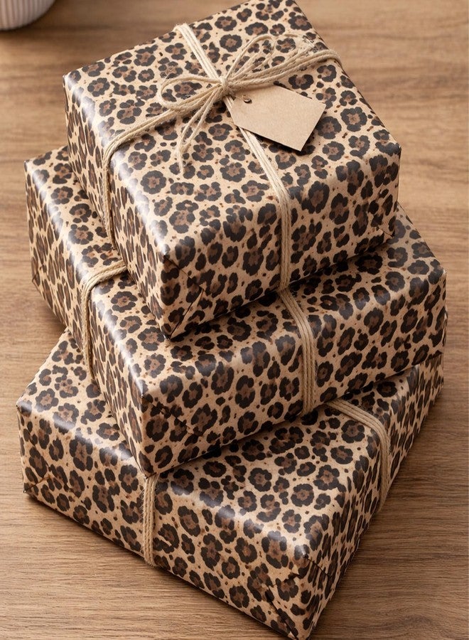Fukaisu 60 Sheets Leopard Print Tissue Paper, 35x50cm/13.77x19.68in Cheetah Print Gift Wrapping Paper for Flower Bouquet DIY Crafts Birthday Safari Animal Party Wedding Holiday - Image 5