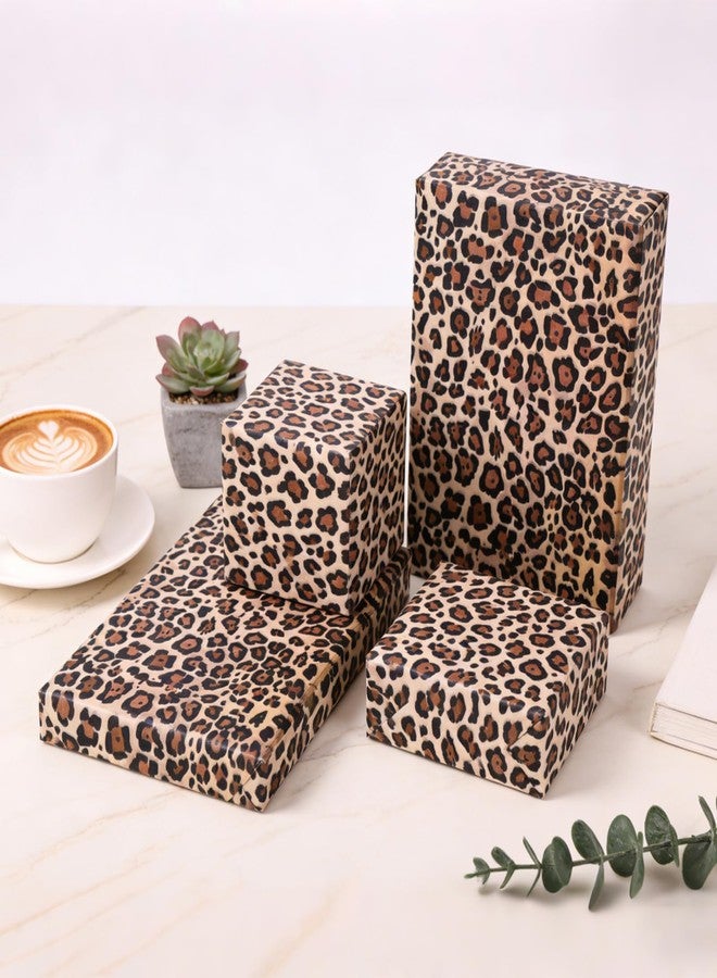 Fukaisu 60 Sheets Leopard Print Tissue Paper, 35x50cm/13.77x19.68in Cheetah Print Gift Wrapping Paper for Flower Bouquet DIY Crafts Birthday Safari Animal Party Wedding Holiday - Image 4