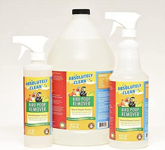 Absolutely Clean Amazing Bird Poop Cleaner Spray - Just Spray/Wipe - Safely & Easily Removes Bird Messes - Use Indoor/Outdoor - Made in The USA - Image 4