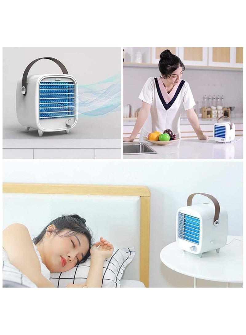 Loquat Mini Chiller Water Cooler Air Conditioning Fan Mobile Desktop Small Cooling Ice Cold Fan - Image 2