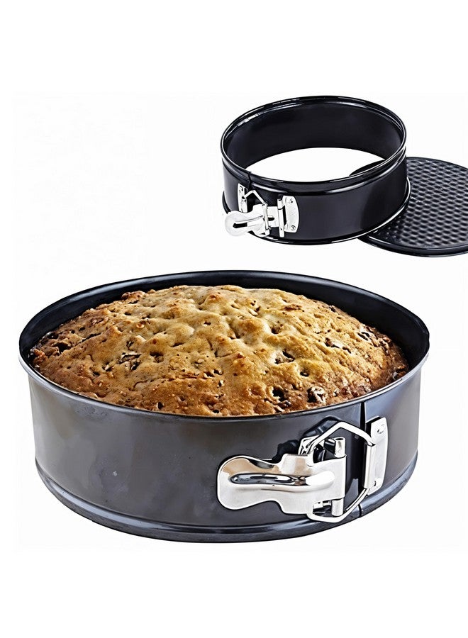 Wishome Round Springform Teflon Coated Carbon Steel Non-Stick Lockable Cake Baking Mould for Microwave Oven OTG Dishwasher Safe Freezer Safe - Cake Mould D20xH6.3 cm - Image 3