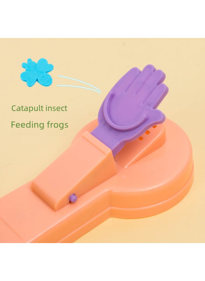 null - Frog Eating Bean Adventure Fun Projection Feeding Worm Eating Benefit Leisure Smart Competitive Multiplayer Interactive Desktop Game Batch-Color:Feeding Frog-Purple [Battery + Screwdriver]] - Image 1