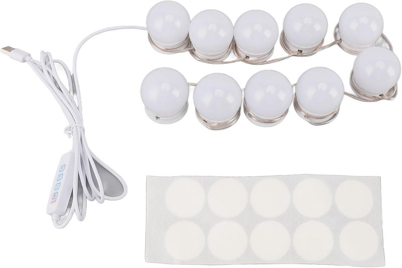Affordable purchase options Led Vanity Mirror Lights, Vanity Lights for Makeup Dressing Mirror Lighting 10 Dimmable Bulbs with Adjustable Light Color for Makeup Dressing Room Bathroom Global easy assemble picks - Image 1