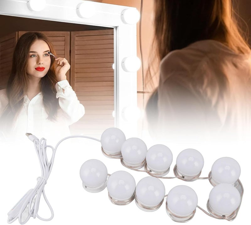 Affordable purchase options Led Vanity Mirror Lights, Vanity Lights for Makeup Dressing Mirror Lighting 10 Dimmable Bulbs with Adjustable Light Color for Makeup Dressing Room Bathroom Global easy assemble picks - Image 5
