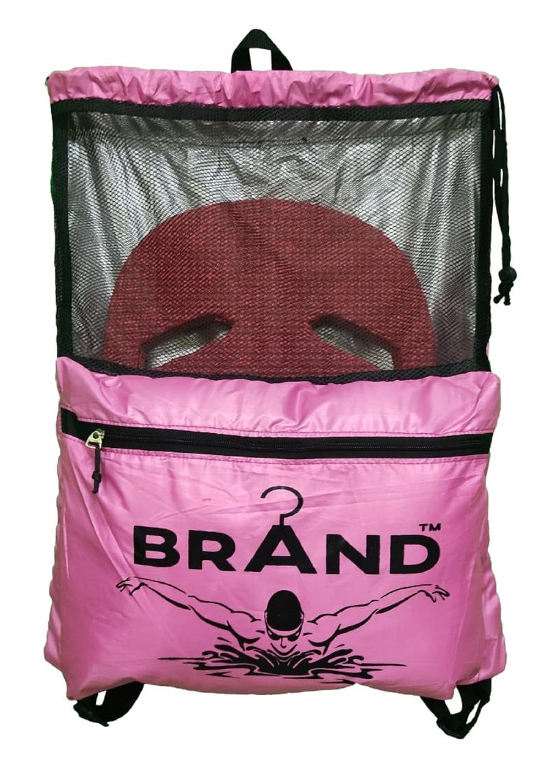 Brand Stores Large Brand Stores Swimming Bag - Pink & Black  - Image 1