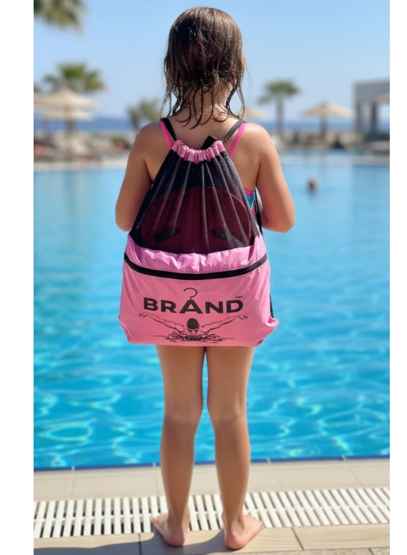 براند ستورز حقيبة سباحه - براند ستورز - بينك و اسود - Image 1