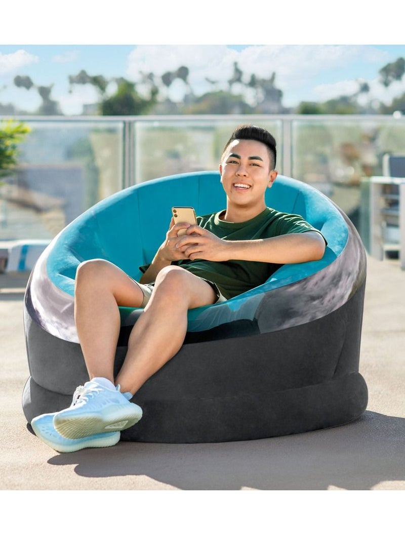 INTEX - Empire Chair Indoor / Outdoor Inflatable Lounger 1.12 m x 1.09 m x 69 cm Assortment Color may Vary - Image 1
