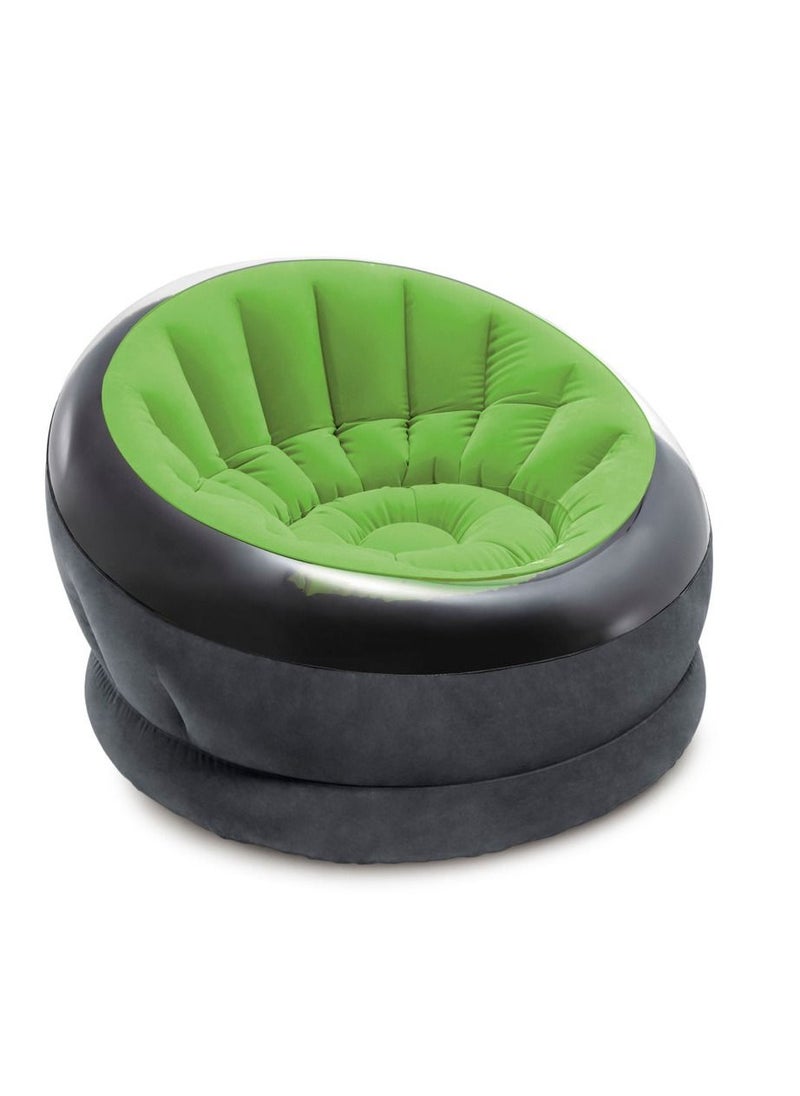 INTEX - Empire Chair Indoor / Outdoor Inflatable Lounger 1.12 m x 1.09 m x 69 cm Assortment Color may Vary - Image 1