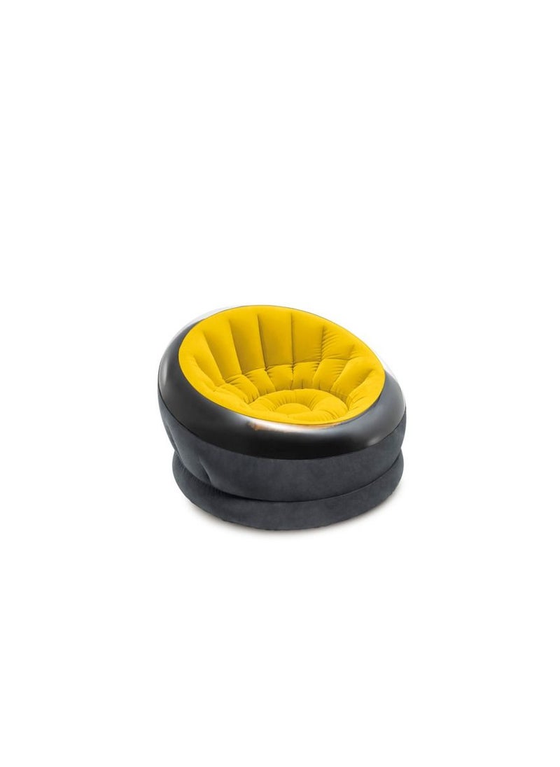 INTEX - Empire Chair Indoor / Outdoor Inflatable Lounger 1.12 m x 1.09 m x 69 cm Assortment Color may Vary - Image 1