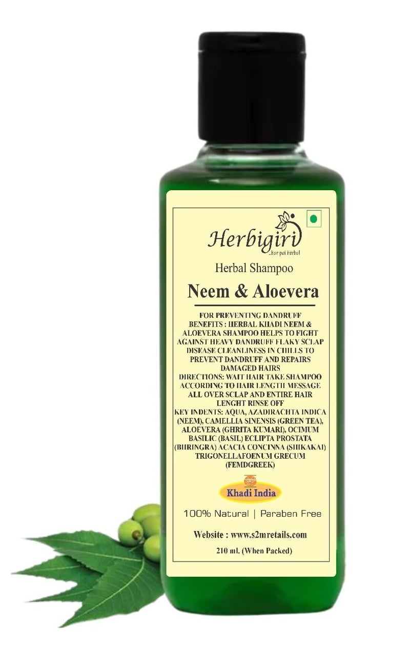 Khadi Herbal Herbigiri Herbal Neem Aloevera Shampoo 210ml