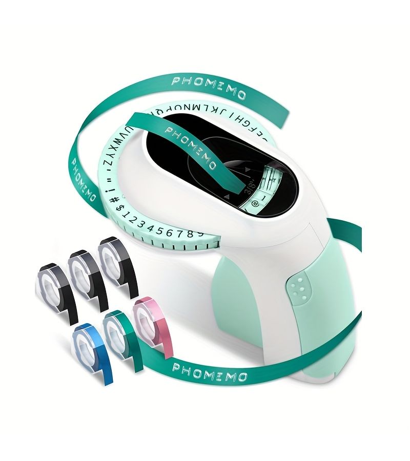 1pc Blue Label Maker with 6 Label Tapes Portable Handheld Label Machine for Home Office and Crafts - Image 4