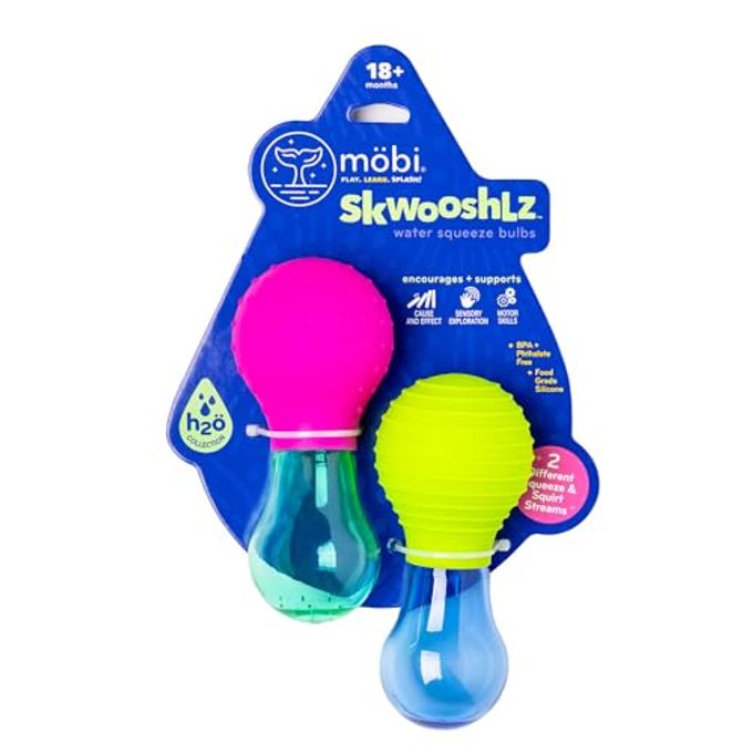 STRBOXONG Mobi Skwooshlz Water Squeeze Bulbs Silicone Baby Bath Toys, Baby Bathtub Toys for Toddlers, Latex and BPA Free, Food Grade Silicon, Easy to Clean Toddler Ages 1-3 (Pack of 2) - Image 4