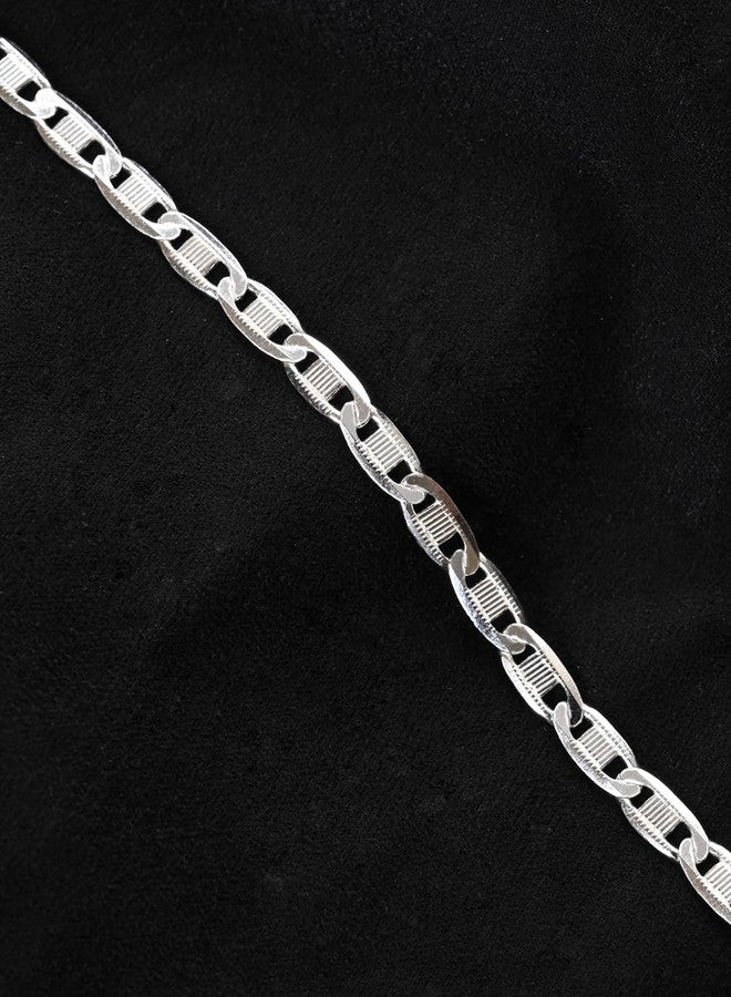 Clara Pure 925 Sterling Silver Zoltan Men Bracelet in 8 inches | Gift for Men and Boys| With Certificate of Authenticity and 925 Stamp - Image 3