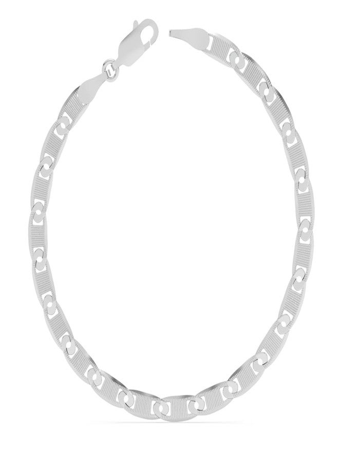 Clara Pure 925 Sterling Silver Zoltan Men Bracelet in 8 inches | Gift for Men and Boys| With Certificate of Authenticity and 925 Stamp - Image 1