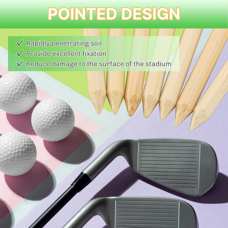 weyleity Bamboo Golf Tees 1000/500/250 PCS 2-3/4 & 3-1/4 inch Length | Bamboo Golf Tees, 7X Stronger Than Wood Golf Tees, Reduce Friction & Side Spin - Image 3