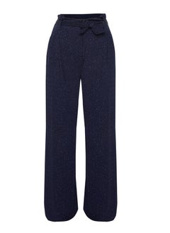 X Zeynep Tosun Navy Blue Belted Lurex Knitted Trousers TCLSS23PL00002 - pzsku/ZF38EB90534DA3C01CEA5Z/45/_/1729755015/6c2129f1-2436-45a7-989c-806ab0650aaa