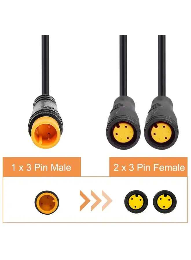 Male to 2 Female Y Splitter Sensor Cable for Bafang BBS E Bike Motor68 - Image 5