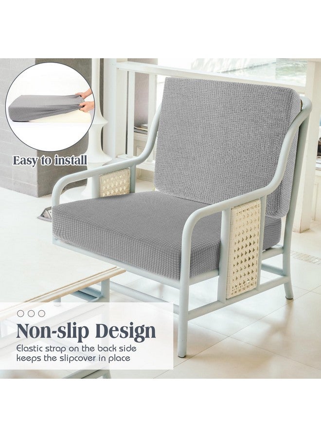 نيووي أغطية وسائد أريكة قابلة للتمدد من Newwiee، 8 أغطية وسائد خارجية، أغطية بديلة للأريكة، غطاء مقعد أريكة، غطاء كرسي ناعم، واقي أثاث للحيوانات الأليفة (رمادي فاتح، مقاوم للماء) - Image 5