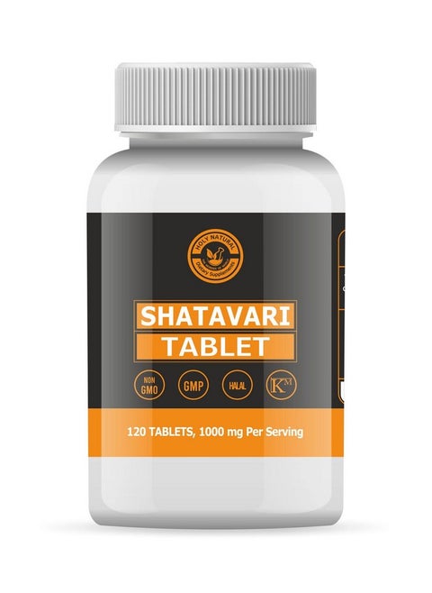 Shatavari Tablet - 1000 Mg Per Serving, 120 Tablet, 100% Pure And Natural - Dietary Supplement