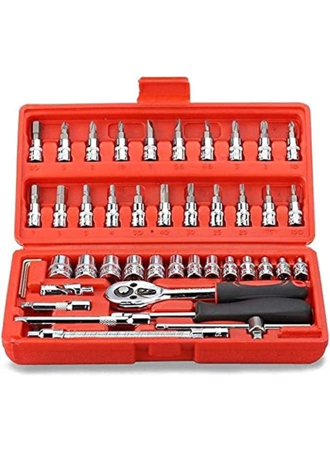 Generic 46-piece Chinese tool set of bits and screwdrivers  - Image 1