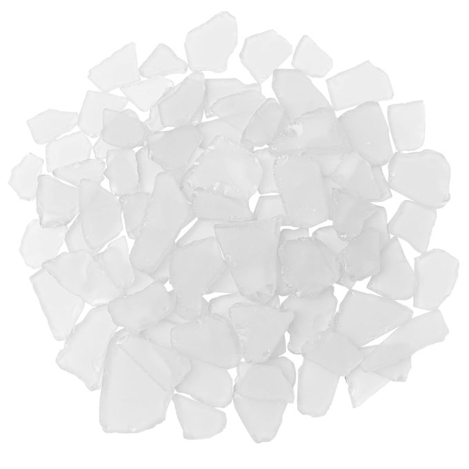 SEA GLASS FOR CRAFTS 16OZ WHITE FROSTED SEAGLASS PIECES VASE FILLER DIY ART CRAFT SUPPLIES BEACH WEDDINGS HOME DECOR AQUARIUMS DECOR
