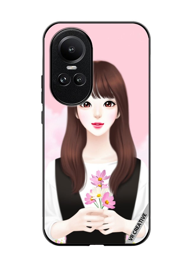 VR CREATIVE Protective Case Cover For Oppo Reno 10 Pro Cute Anime Girl Design Multicolour - Image 1