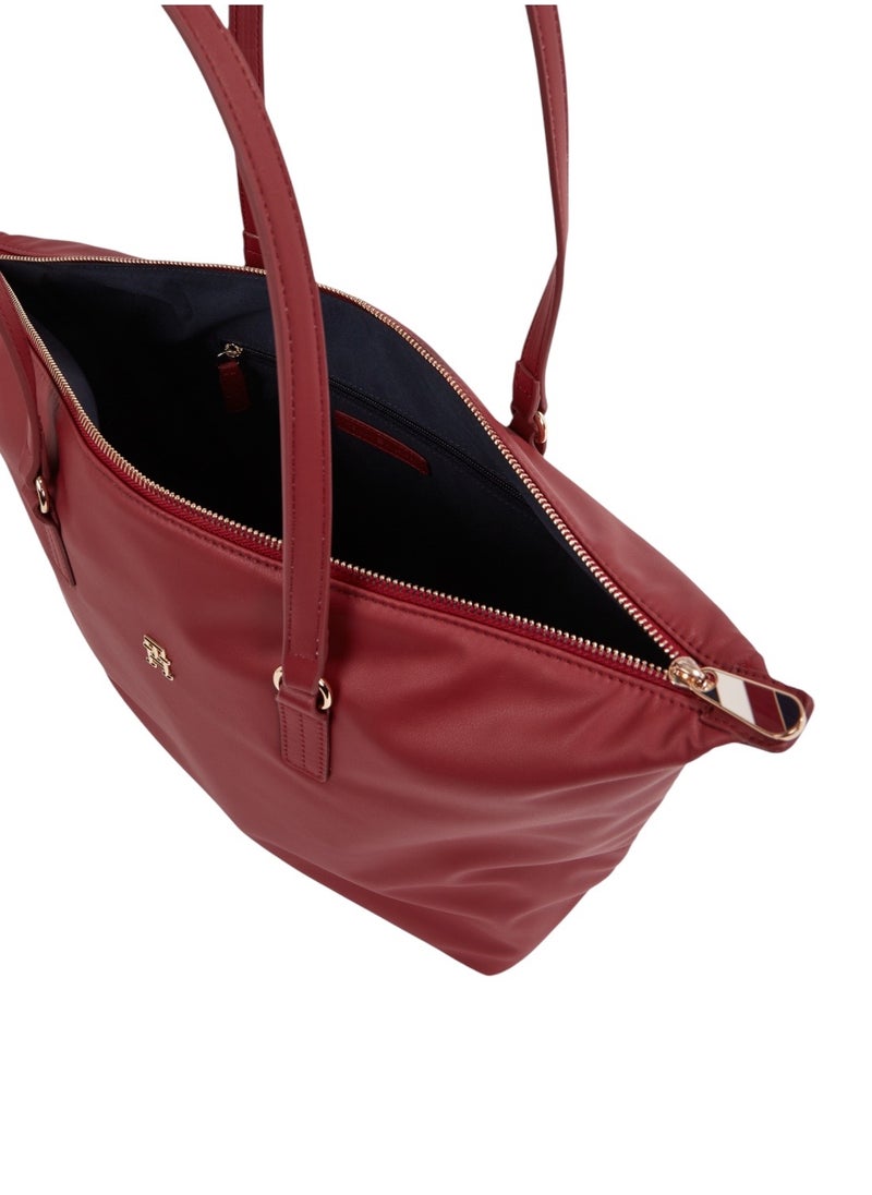 TOMMY HILFIGER - Women's Th Monogram Tote Bag - Polyester Blend, Red - Image 1