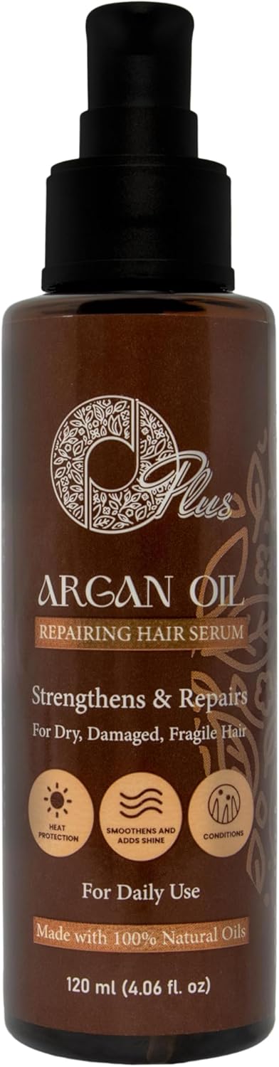 Oplus Argan Hair Serum Lightweight NonGreasy Serum with Argan Macadamia Coconut Sweet Almond Oils SulfateFree ParabenFree DimethiconeFree Smooths Protects Shines 120ml
