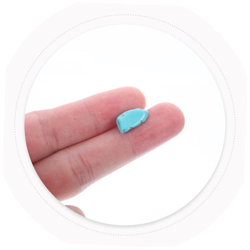 Natural Turquoise Stone Beads For Jewelry Making Smooth Aquarium Gravel Fish Tank Decor Rocks - Image 4