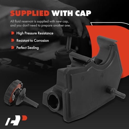A-Premium Power Steering Reservoir/Tank with Cap Compatible with Jeep Grand Cherokee 1993-2004, Wrangler 1991-2006, Cherokee 1991-2001, TJ 1997-2006, Comanche 1991-1992, L6 4.0L - Image 4