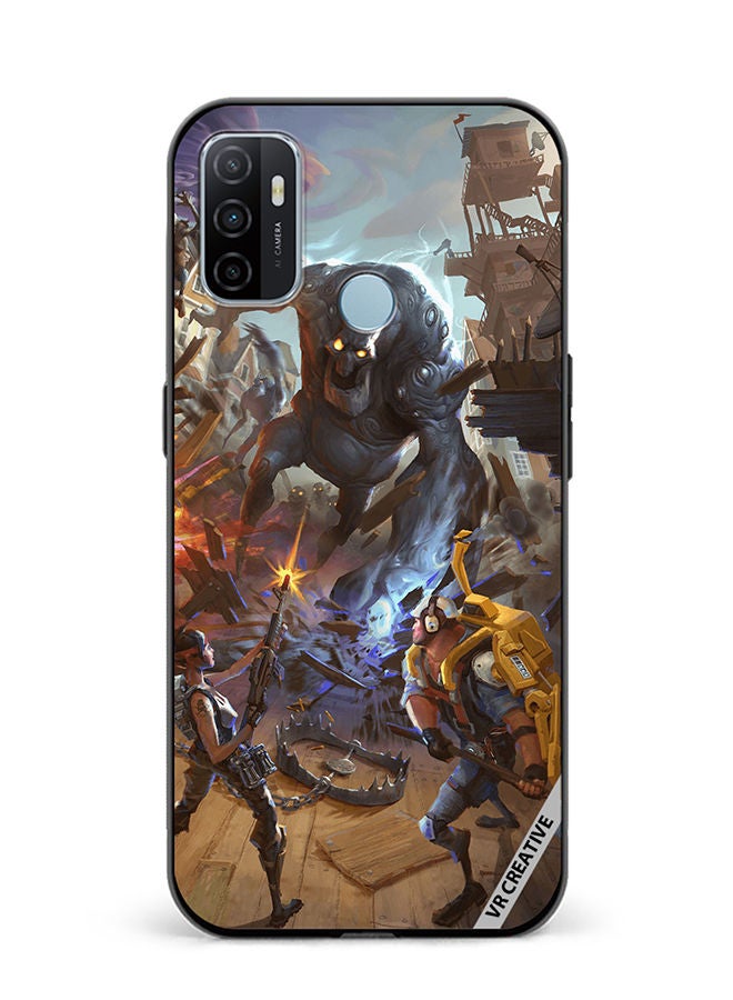 VR CREATIVE Protective Case Cover For Oppo A53 Fortnite Design Multicolour - Image 1