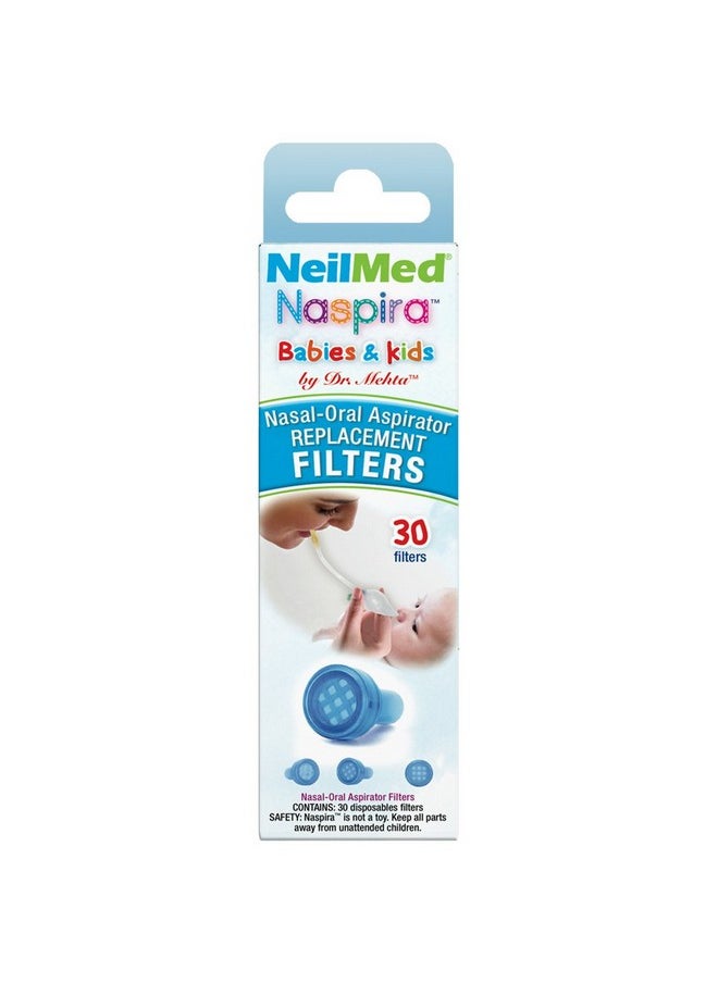 NeilMed NeilMed Naspira Filter Replacements, Blue, 30 Count  - Image 1
