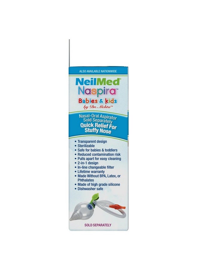NeilMed NeilMed Naspira Filter Replacements, Blue, 30 Count  - Image 2