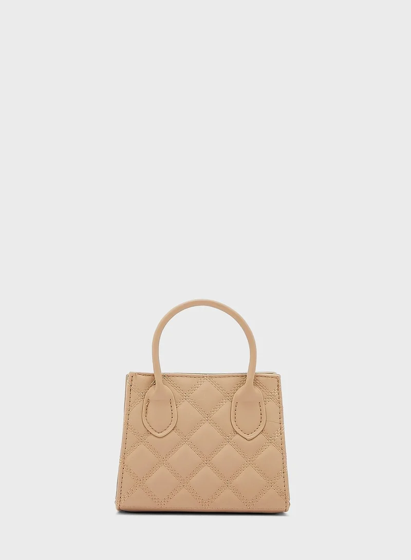Ginger Quilted Mini Tote Bag