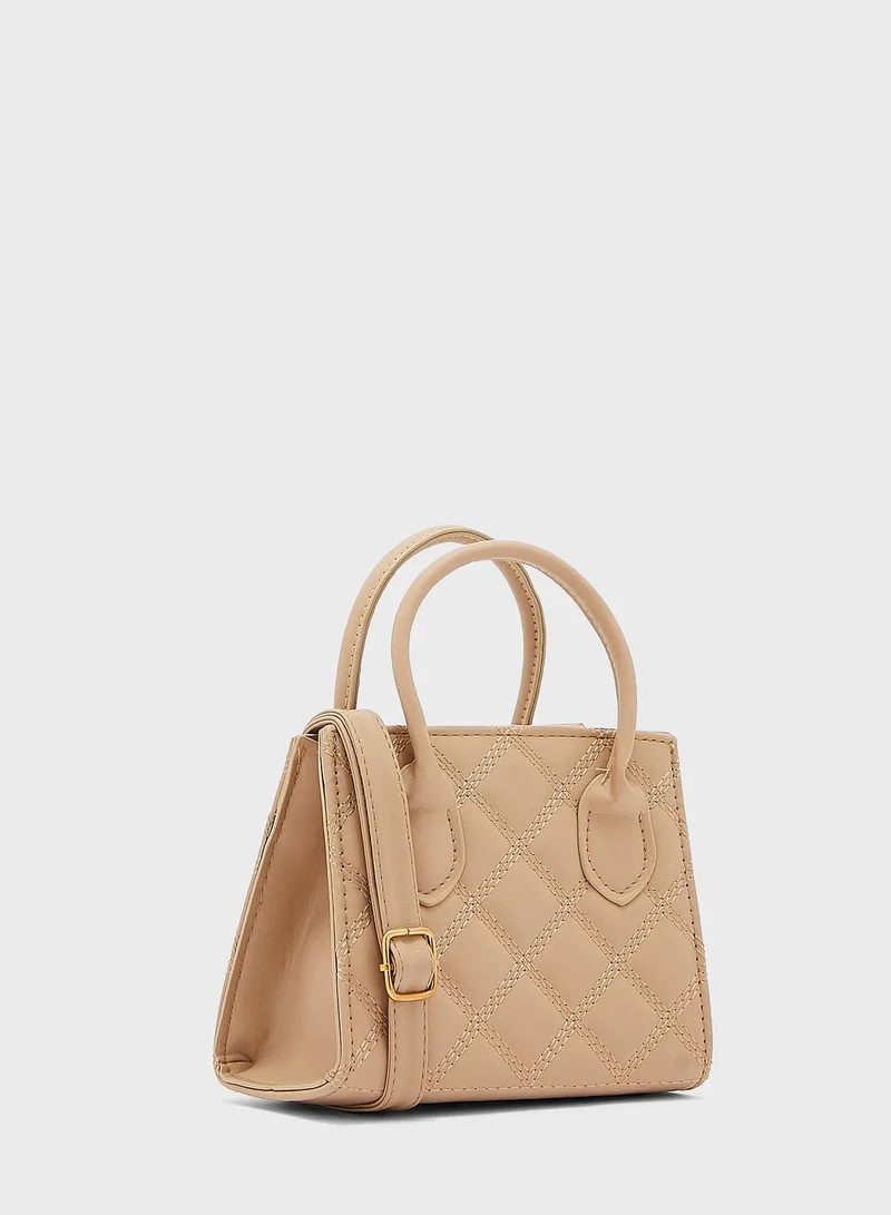 Ginger Quilted Mini Tote Bag