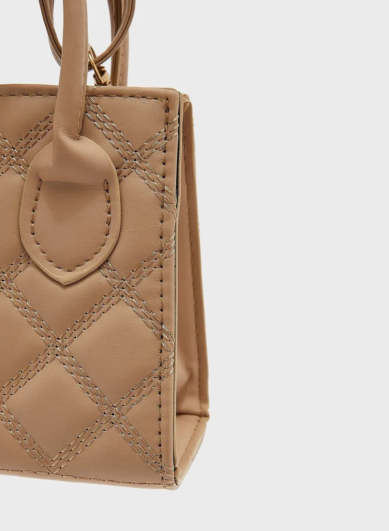 Ginger Quilted Mini Tote Bag