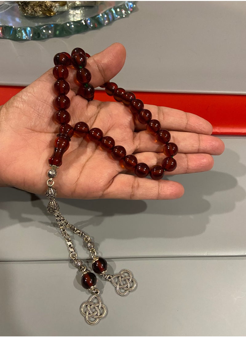 بيرسونال تاتش سبحة رجالية صغيرة من الفاتوران الألماني بكلايت عدد الخرز 33 ومقاس الخرز 10.7mm  - Image 3