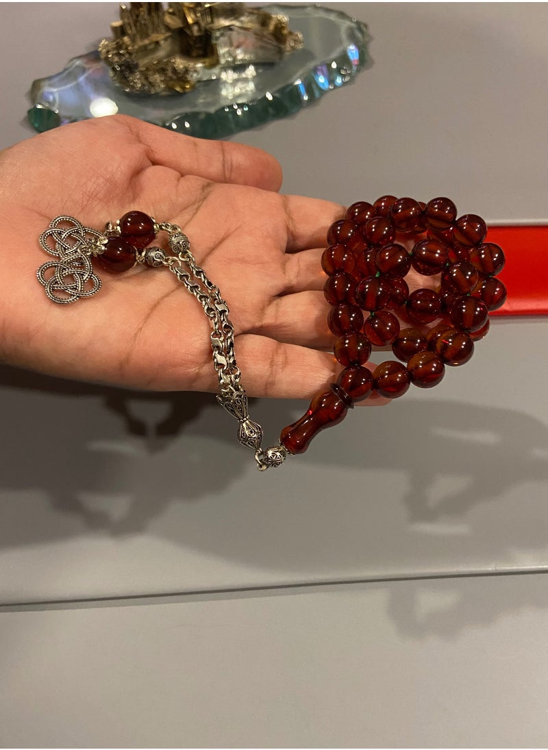 بيرسونال تاتش سبحة رجالية صغيرة من الفاتوران الألماني بكلايت عدد الخرز 33 ومقاس الخرز 10.7mm  - Image 5