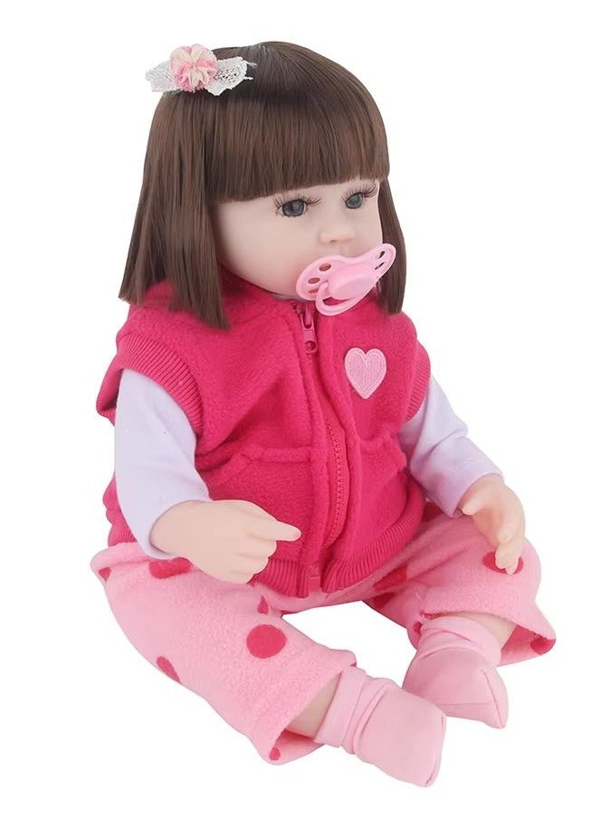 Nano Classic 16 inch Newborn Reborn Baby Doll Soft Vinyl Silicone and cotton- Nano - Image 2